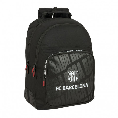 School Bag F.C. Barcelona Black 32 x 42 x 15 cm