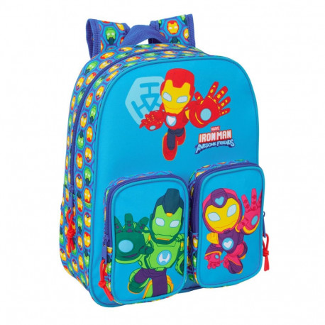 School Bag Iron Man Multicolour 26 x 34 x 11 cm