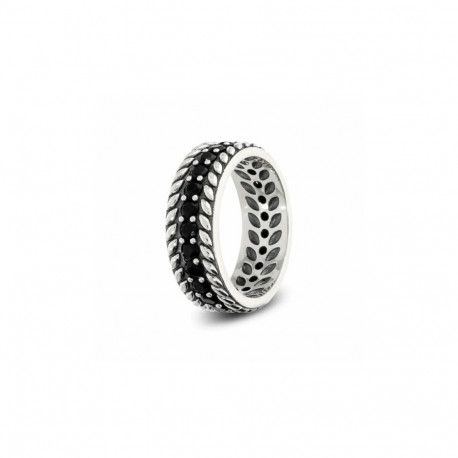 Meeste Sõrmus Albert M. WSOX00624.BS-24 Hõbedane Must