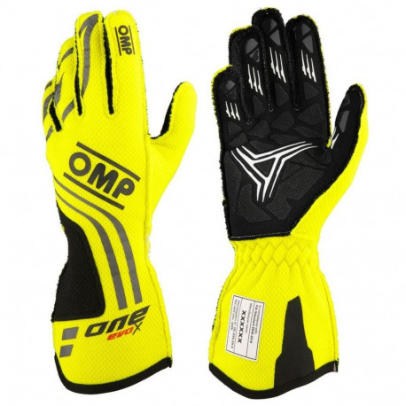 Gloves OMP ONE EVO-X MY24 XS Yellow fluoride