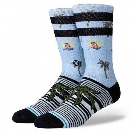 Sports Socks Stance Aloha Monkey Staple Light Blue
