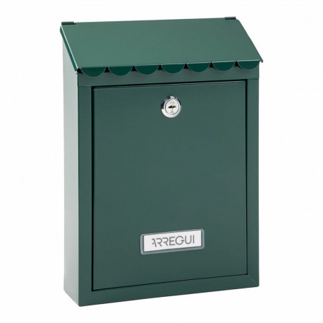 Letterbox Arregui Green Steel Civic