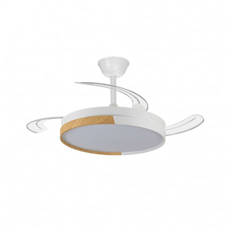 Ceiling Fan CristalRecord RETRACT CRISTAL ECORO 45W MD Transparent 45 W