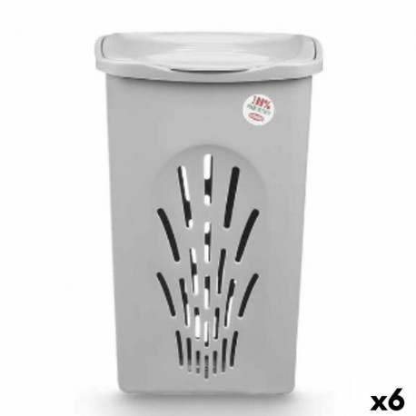 Laundry basket Stefanplast Grey Plastic 50 L 37 x 56 x 39 cm (6 Units)