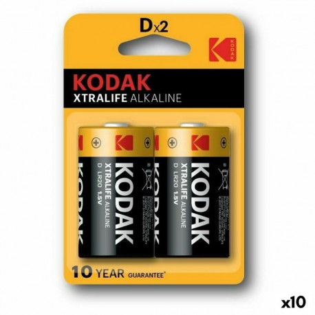 Leelispatareid Kodak 1,5 V LR20 (10 Ühikut)