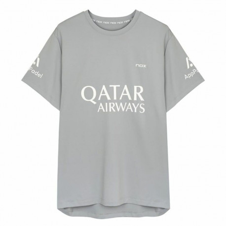 Lühikeste varrukatega T-särk, meeste Nox Sponsorts AT10 Hall Helehall - S