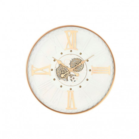 Wall Clock Home ESPRIT White Golden Metal Crystal Urban 80 x 8 x 80 cm