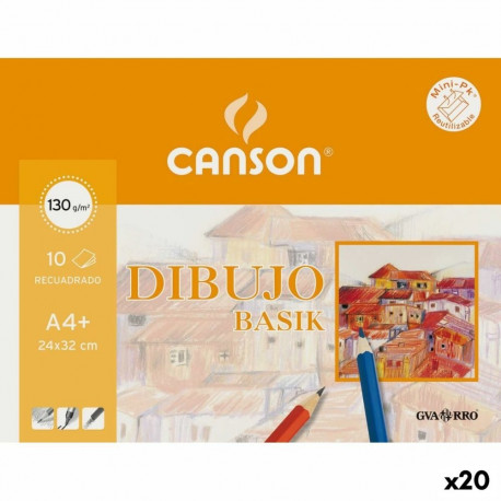 Joonistusplokk Canson 10 Lehed A4 (20 Ühikut)