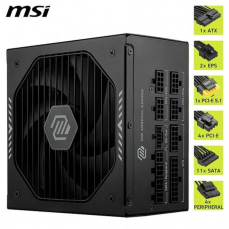 Power supply MSI 306-7ZP1B21-CE0 1000 W 80 Plus Gold ATX