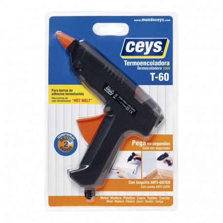 Silicone gun Ceys Black Plastic