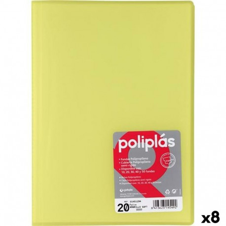 Organiser Folder Grafoplas POLIPLÁS Yellow Sheet (8 Units)