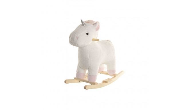 Rocking Chair Home ESPRIT White Natural Unicorn