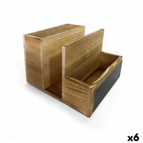 Multi-Purpose Organiser My Bar Wood 14,5 x 18 x 12 cm (6 Units)