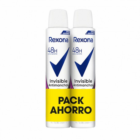 Deodorant Rexona 48h Invisible 200 ml (2 Units)