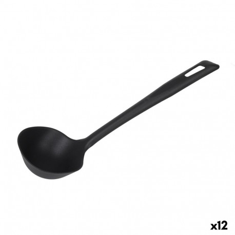 Ladle Quttin Quttin Black 33 x 10 x 8 cm (12 Units)