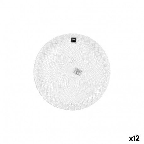 Lame taldrik La Mediterránea Diamond Läbipaistev Klaas Ø 26 cm (12 Ühikut)