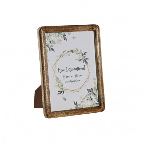 Fotoraam Home ESPRIT Pruun Kristall Mangopuit Naturaalne