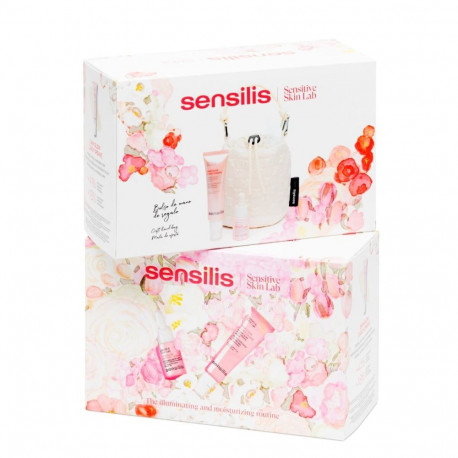 Naiste komeetika komplekt Sensilis SKIN GLOW FACIAL 2 Tükid, osad