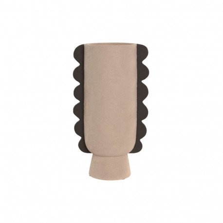 Vase Home ESPRIT Brown Stoneware