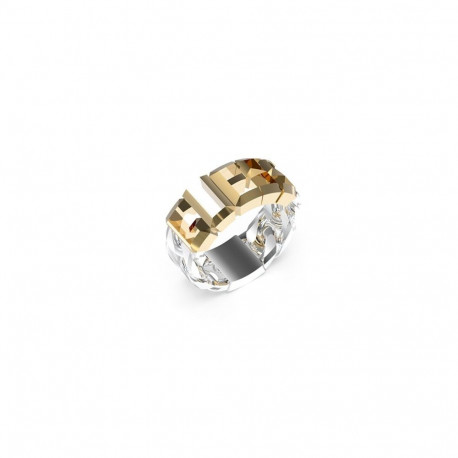 Ladies' Ring Guess JUMR03206JWYGST62 22 Silver Golden