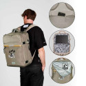 Multipurpose Backpack Mickey Mouse Khaki Cabin