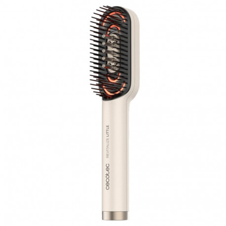 Cecotec HairCare Revitalize Little LED Repair Brush, massage, serum, rechargeable, champagne