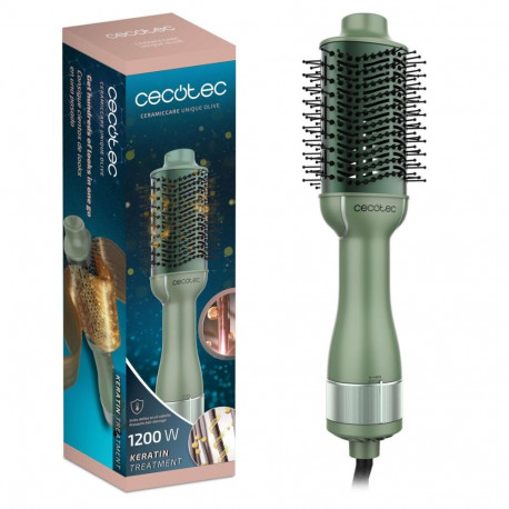 Cecotec Ceramic Straightening Brush CeramicCare Unique 1200W 3 Temps, Keratin, Argan