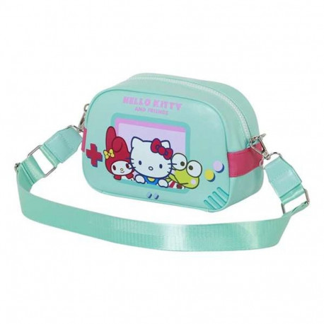 Shoulder Bag Hello Kitty Turquoise 14 x 23 x 9 cm