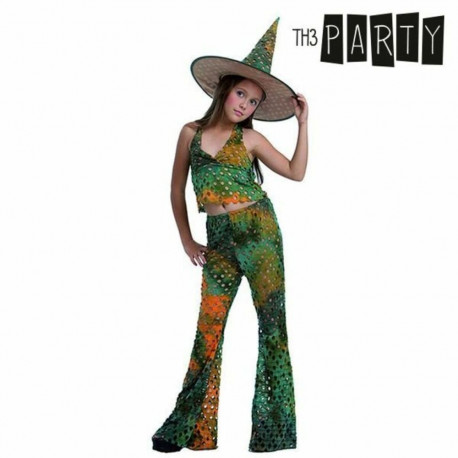 Maskeraadi kostüüm täiskasvanutele DISFRAZ DE BRUJA DEL BOSQUE 7-9 AÑOS Shine Inline Roheline