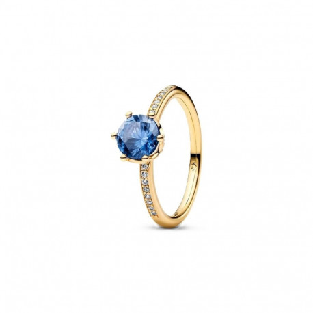 Ladies' Ring Pandora 168289C02-50 Blue Golden