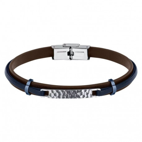 Men's Bracelet Sector SZV117 Silver Blue Brown