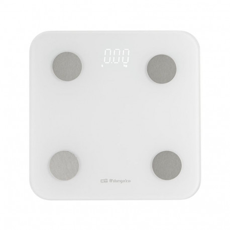 Digital Bathroom Scales Orbegozo PB3005 Black Tempered Glass 180 kg