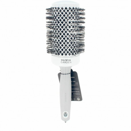 Detangling Hairbrush Olivia Garden EXPERT BLOWOUT SHINE White Grey Ø 55 mm