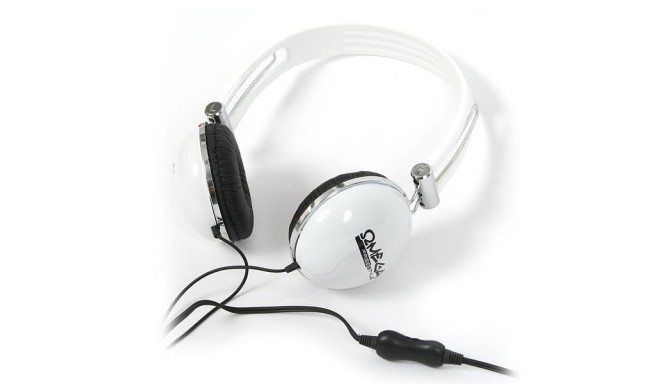Omega Freestyle kõrvaklapid + mikrofon FH0900, valge