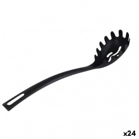 Pasta Spoon Quttin Quttin Black Nylon 29 x 5,5 x 6 cm (24 Units)