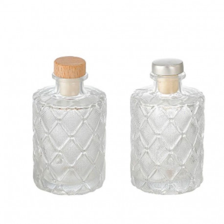 Glass Bottle La Mediterránea STRIPES Glass 200 ml (24 Units)