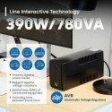 Uninterruptible Power Supply System Interactive UPS Ewent EW3995 390 W