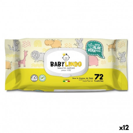 Niisutatud Salvrätikud Baby Lindo Aloe vera (12 Ühikut)