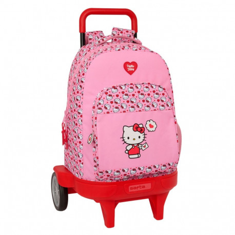 Ratastega koolikott Hello Kitty Roosa 33 x 45 x 22 cm