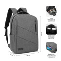 Laptop Backpack Subblim SUBBLIM Grey