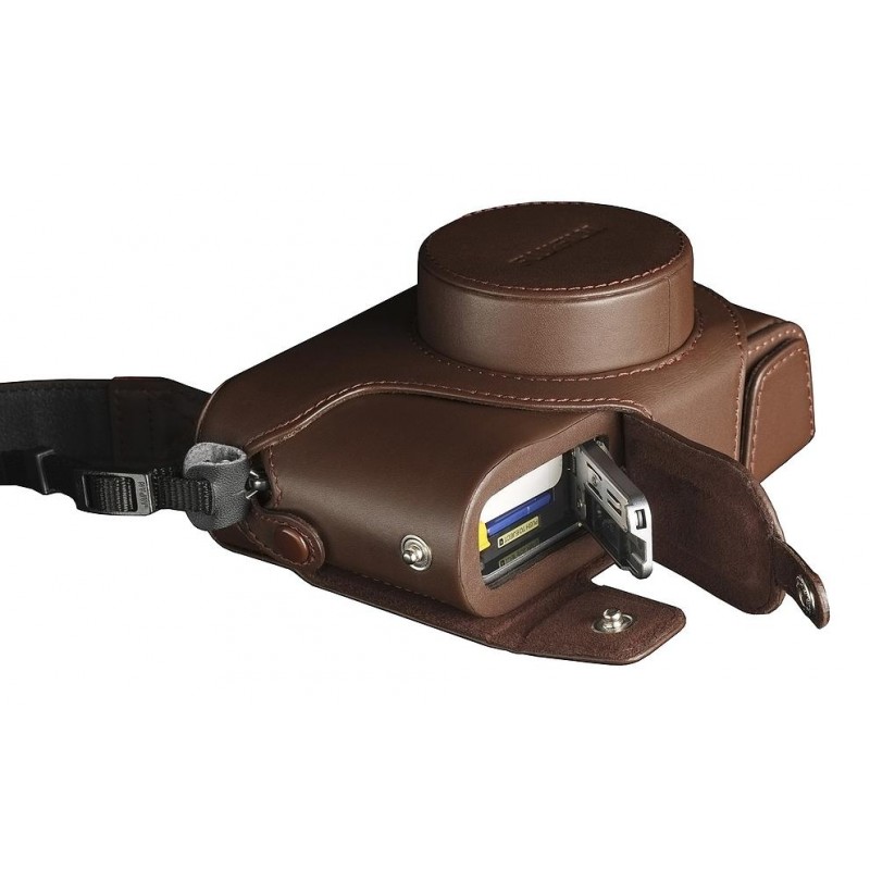 Fujifilm leather case LC-X100S, brown - Camera bags - Nordic Digital