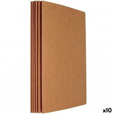 Set of Subfolders Mariola Brown Sheet 50 Pieces (10 Units)