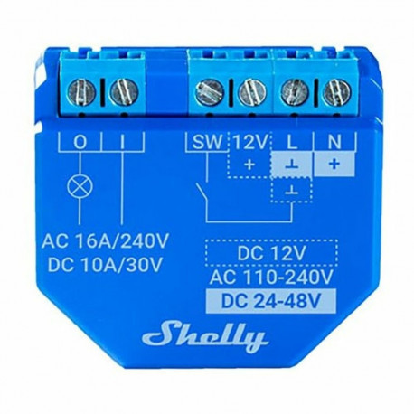 Smart Plug Shelly PLUS 1 100 - 240 V 16 A