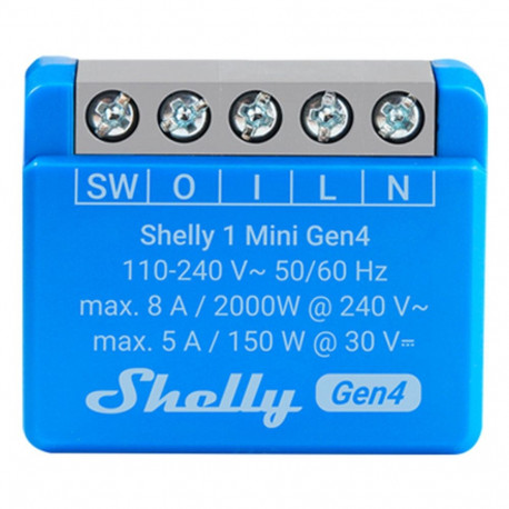 Smart Plug Shelly S4SW-001X8EUU Bluetooth Wi-Fi Bluetooth 5.0