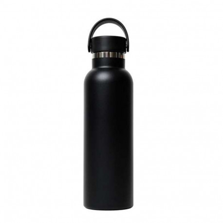 Water bottle Safta Negro Black Silicone Stainless steel