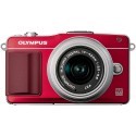 Olympus PEN Mini E-PM2 + 14-42mm II Kit, red