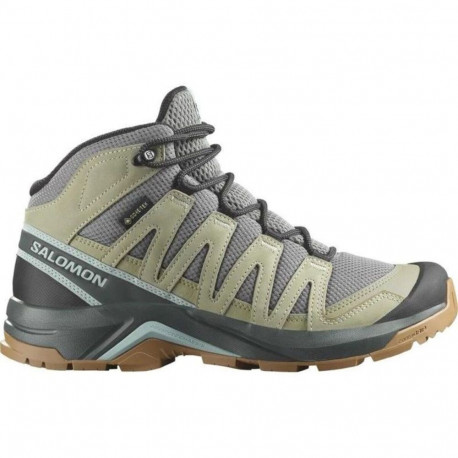 Walking Shoes for Men Salomon X-Adventure Recon Mid Olive Dark grey