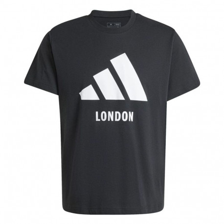 Lühikeste varrukatega T-särk, meeste Adidas London Must - L
