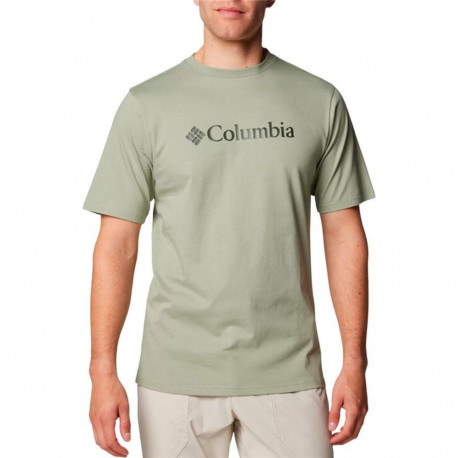 Lühikeste varrukatega T-särk, meeste Columbia Csc Basic Logo Roheline