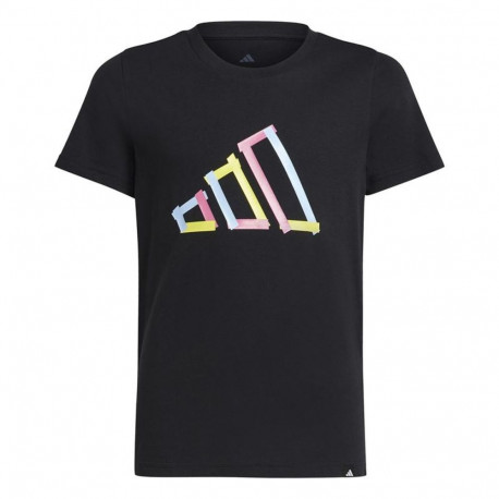 Child's Short Sleeve T-Shirt Adidas Black - 15-16 Years